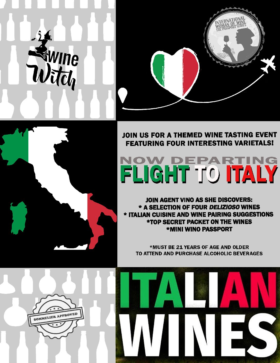 Flight to Italy