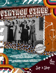 Vintage Vines: Sip and Shop